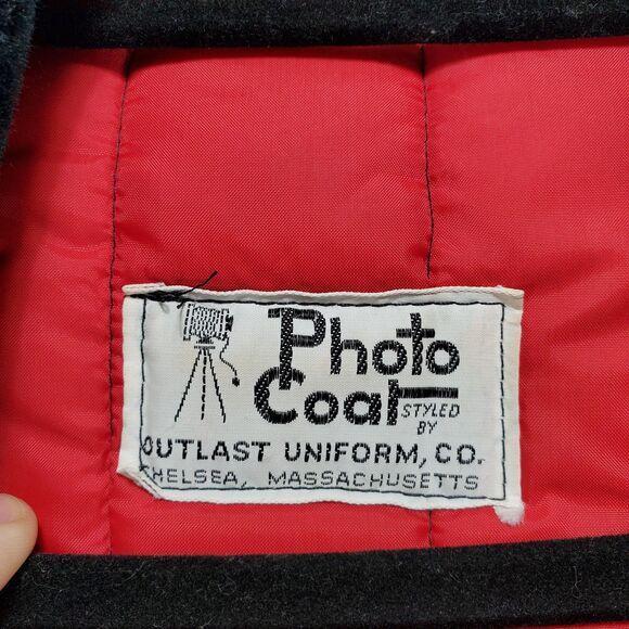 XL Vintage Photo Coat HUGE Interior Pockets Camera Gear Jacket Quilted Long - Picture 4 of 13